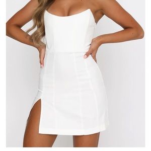 White Fox Boutique. Change The Tune Mini Dress Off White. Size Large. New!